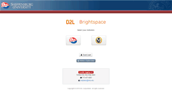 Desktop Screenshot of d2l.ship.edu